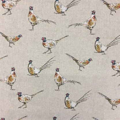 Pheasant Tablecloth , Linen Look Tablecloth , Tablecloth UK - CushionCoverAndDecor