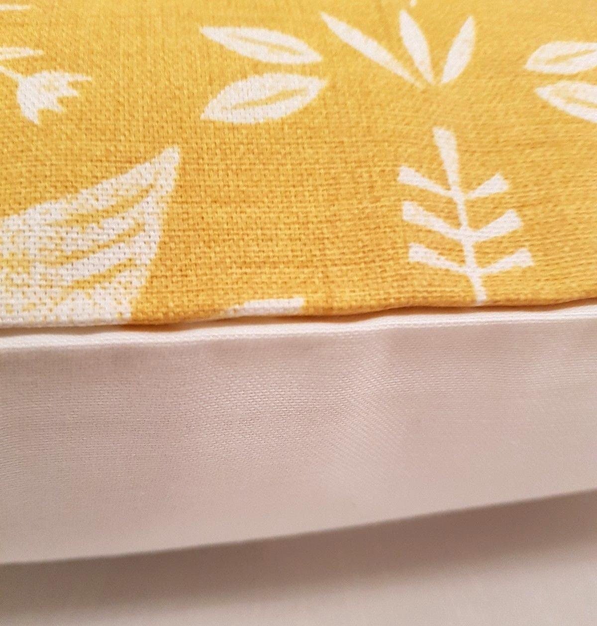 Pillow Cushion Cover Narvik Yellow Ochre Bird Design 10" 12" 14" 16" 17" 18" 20" 22" 24" 26" Fryetts Handmade 100% Cotton - CushionCoverAndDecor