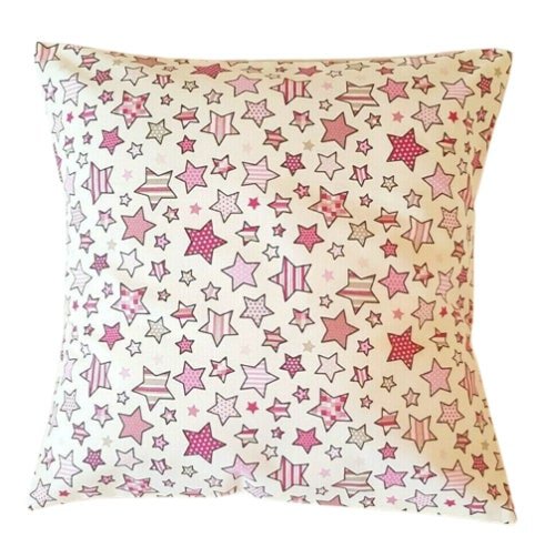 Pink Stars Children Cushion Cover - CushionCoverAndDecor