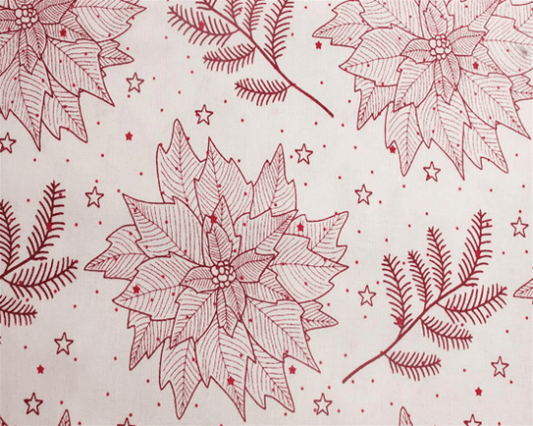 Poinsettia Christmas Tablecloth Available In Many Sizes - CushionCoverAndDecor
