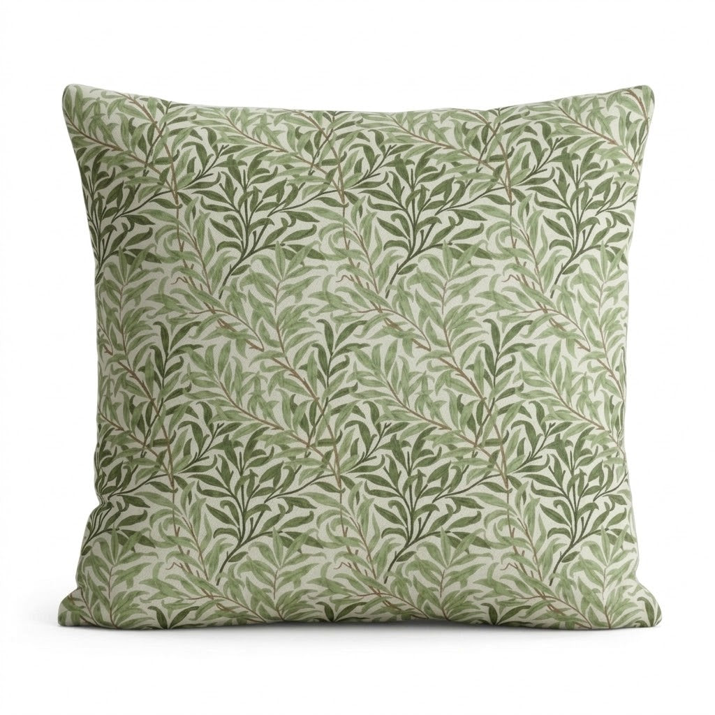William Morris Willow Bough Sage Green Cushion Cover