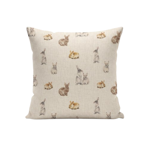 Cute Bunny Rabbits Cushion Cover