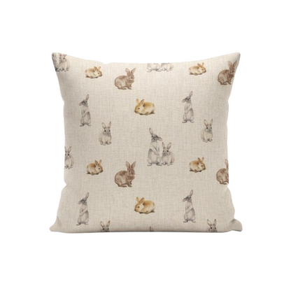 Cute Bunny Rabbits Cushion Cover