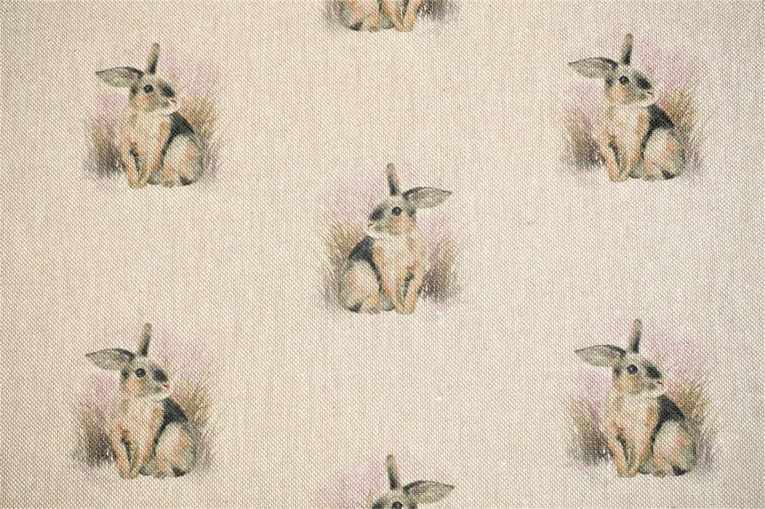 Rabbits Tablecloth , Easter Rabbit Tablecloth , Hare Tablecloth , Bunny Cotton Rich Linen Look Tablecloth , Tablecloth UK - CushionCoverAndDecor