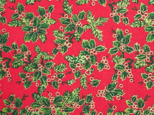 Red Christmas Holly Tablecloth Available In Many Sizes - CushionCoverAndDecor