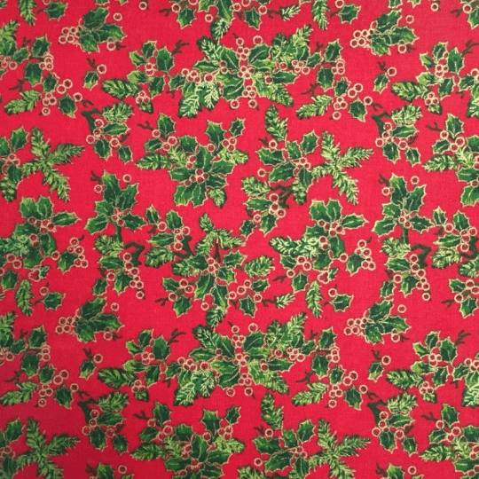 Red Christmas Holly Tablecloth Available In Many Sizes - CushionCoverAndDecor