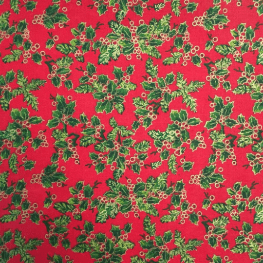 Red Christmas Holly Tablecloth Available In Many Sizes - CushionCoverAndDecor