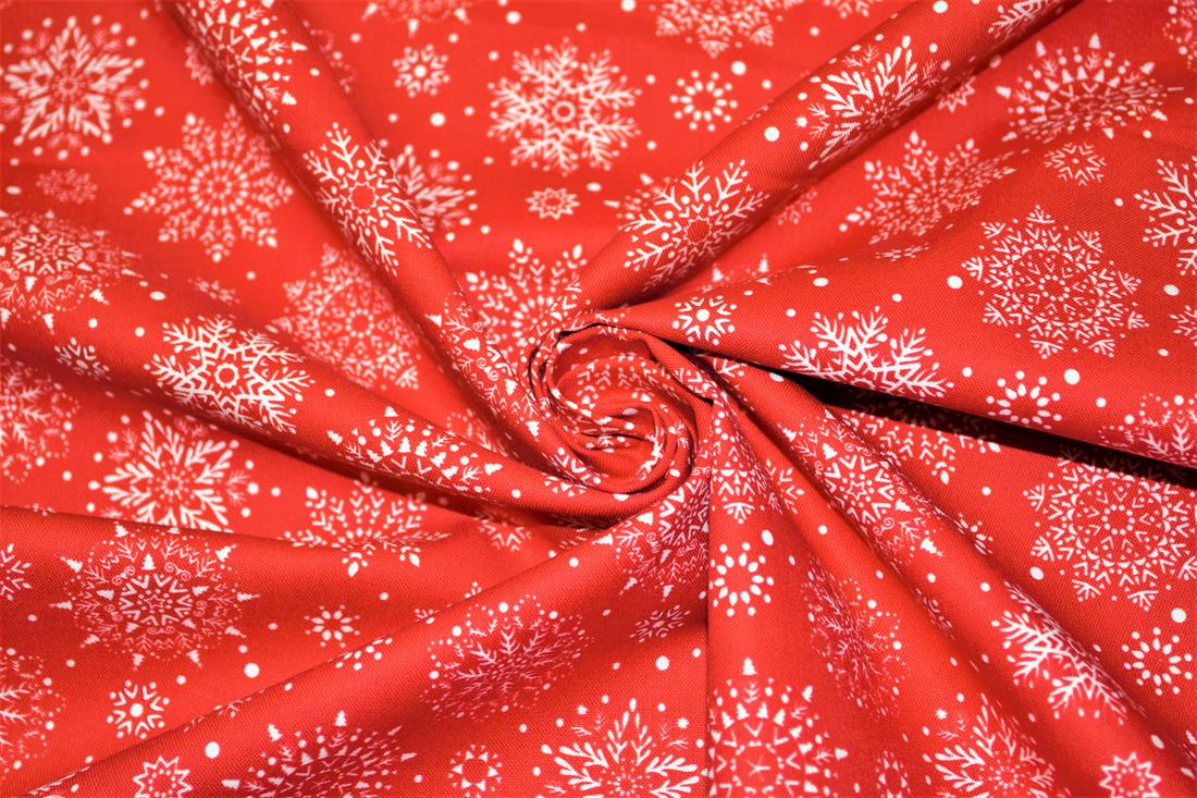 Red Christmas Snowflake Tablecloth Available In Many Sizes - CushionCoverAndDecor