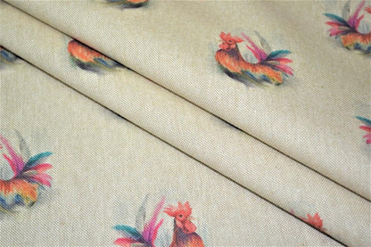 Rooster Tablecloth , Easter Tablecloth , Linen Look Tablecloth , Tablecloth UK - CushionCoverAndDecor