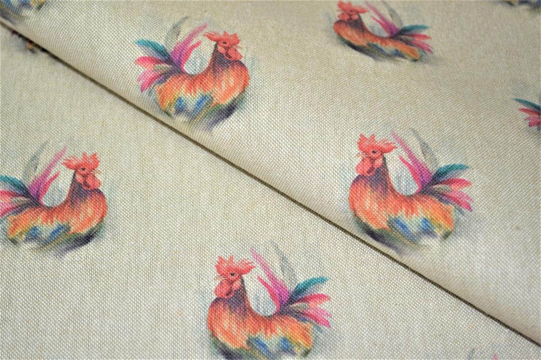 Rooster Tablecloth , Easter Tablecloth , Linen Look Tablecloth , Tablecloth UK - CushionCoverAndDecor