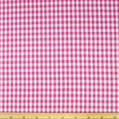 Round Gingham Mini Check Tablecloth - CushionCoverAndDecor