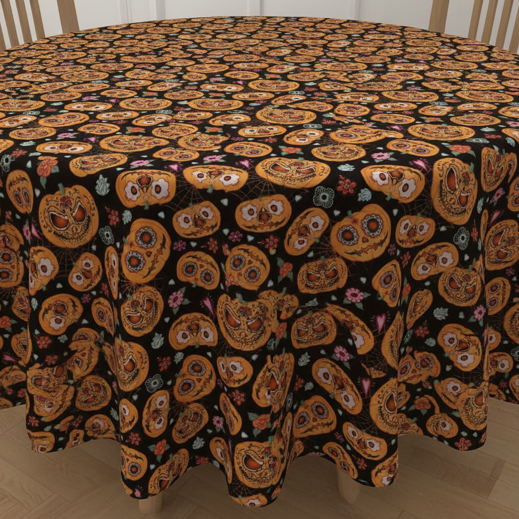 Jekyll & Hyde Pumpkins Halloween Tablecloth