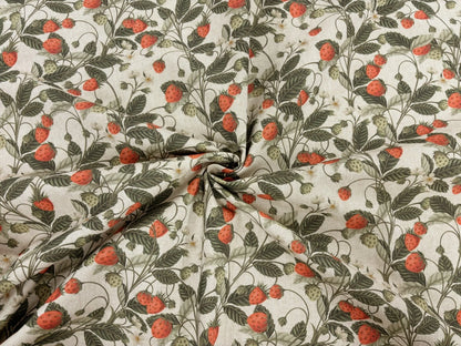 Strawberries Berry Natural Tablecloth