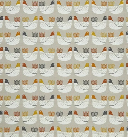 Tangerine Cluck Cluck Hens Cotton Tablecloth