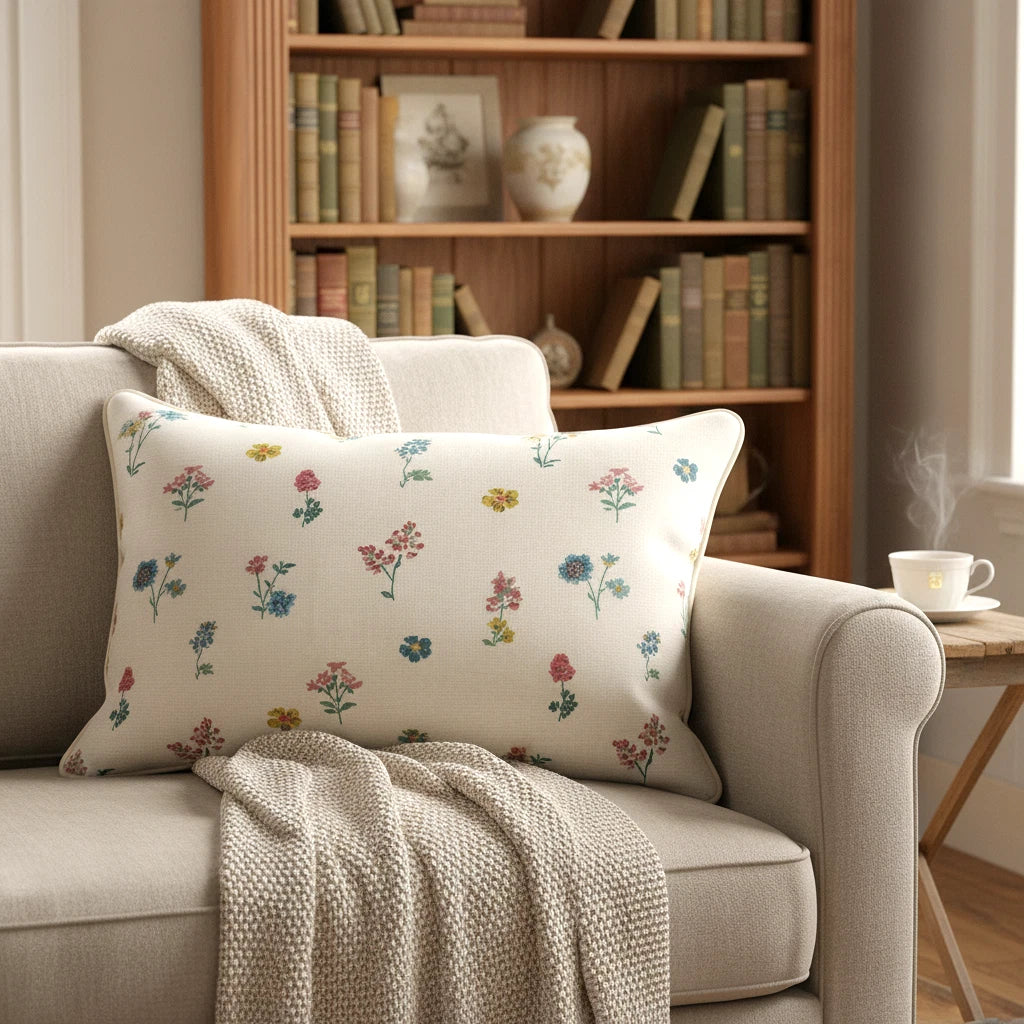 Cath Kidston Sprig Twilight Multi Cushion Cover