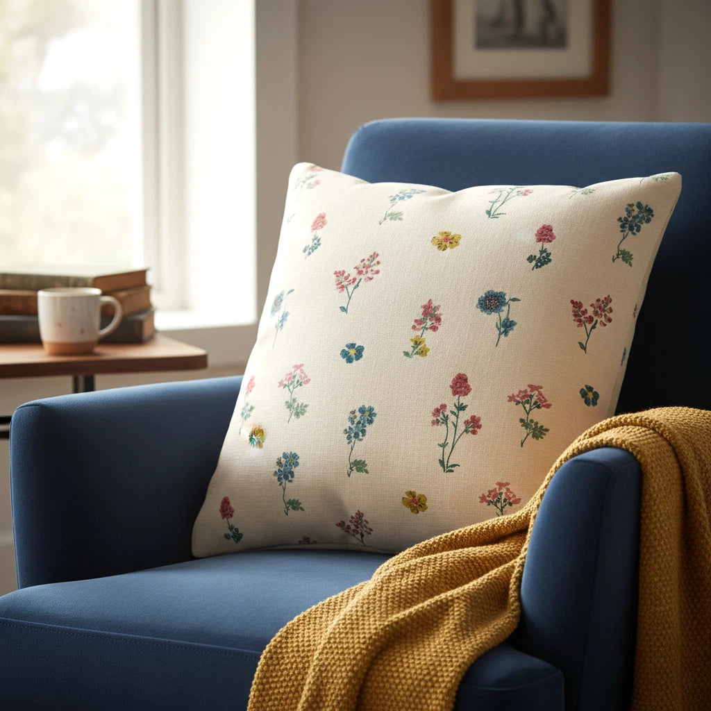Cath Kidston Sprig Twilight Multi Cushion Cover