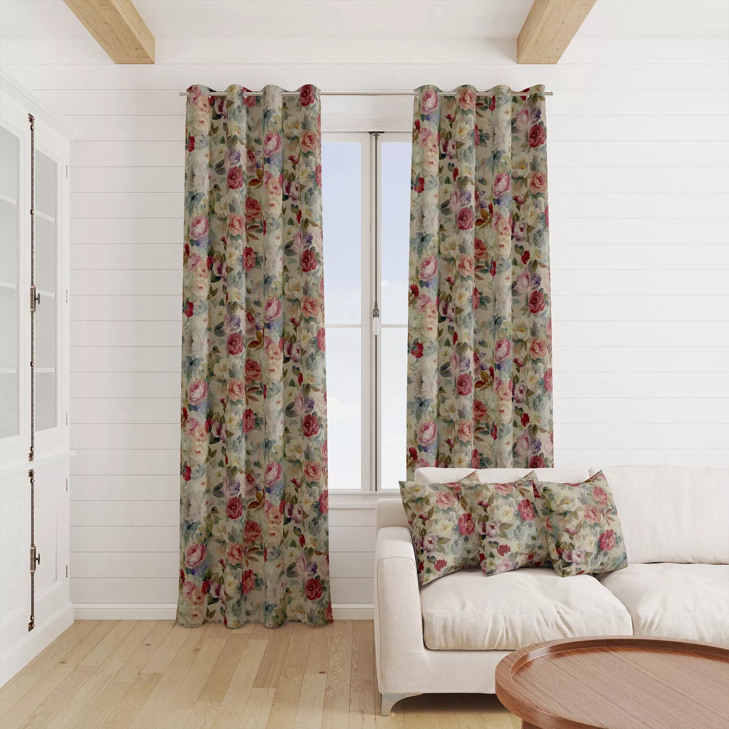 Vintage Rose Floral Tablecloth Available In Many Sizes