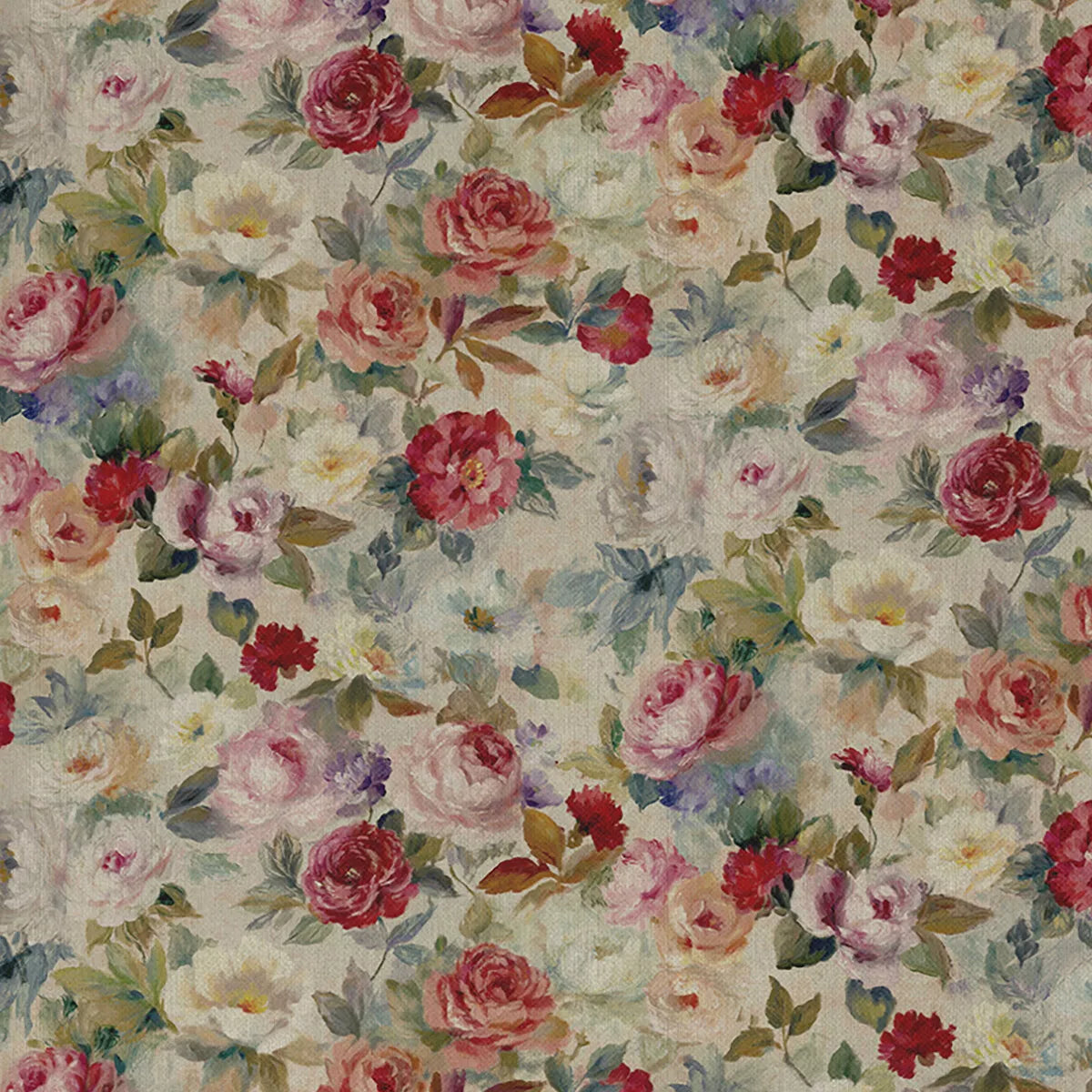 Vintage Rose Floral Tablecloth Available In Many Sizes