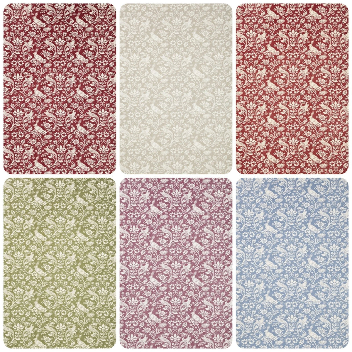 Heathland Floral Wildlife Hares Game Tablecloth