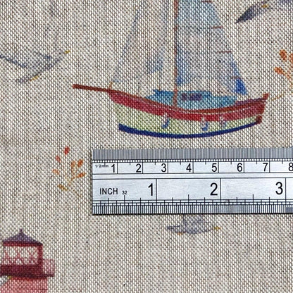 Sailing Tablecloth , Boat Tablecloth , Sea Side Linen Tablecloth , Linen Look Tablecloth , Tablecloth UK - CushionCoverAndDecor