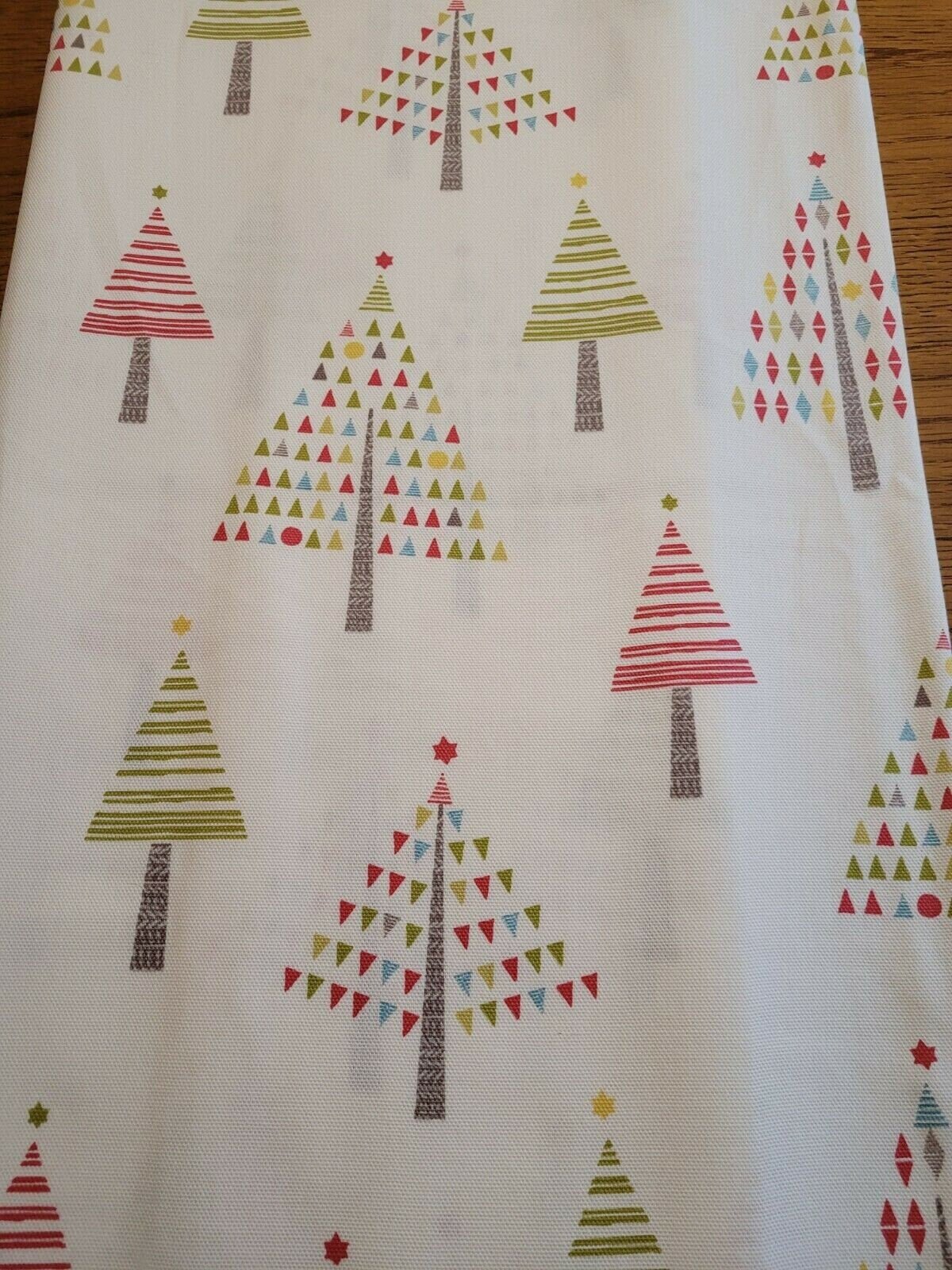 Scandi Christmas Trees Table Runner , Christmas Napkins 36" 48" 54" 60" 64" 72" 84" 96" 104" Handmade John Lewis Fabric - CushionCoverAndDecor