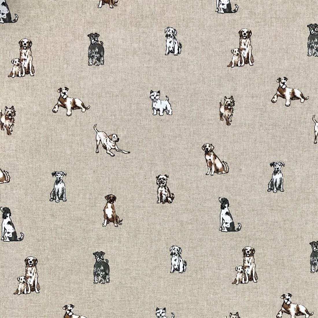 Shabby Dogs Tablecloth , Dogs Tablecloth , Linen Look Tablecloth , Tablecloth UK - CushionCoverAndDecor