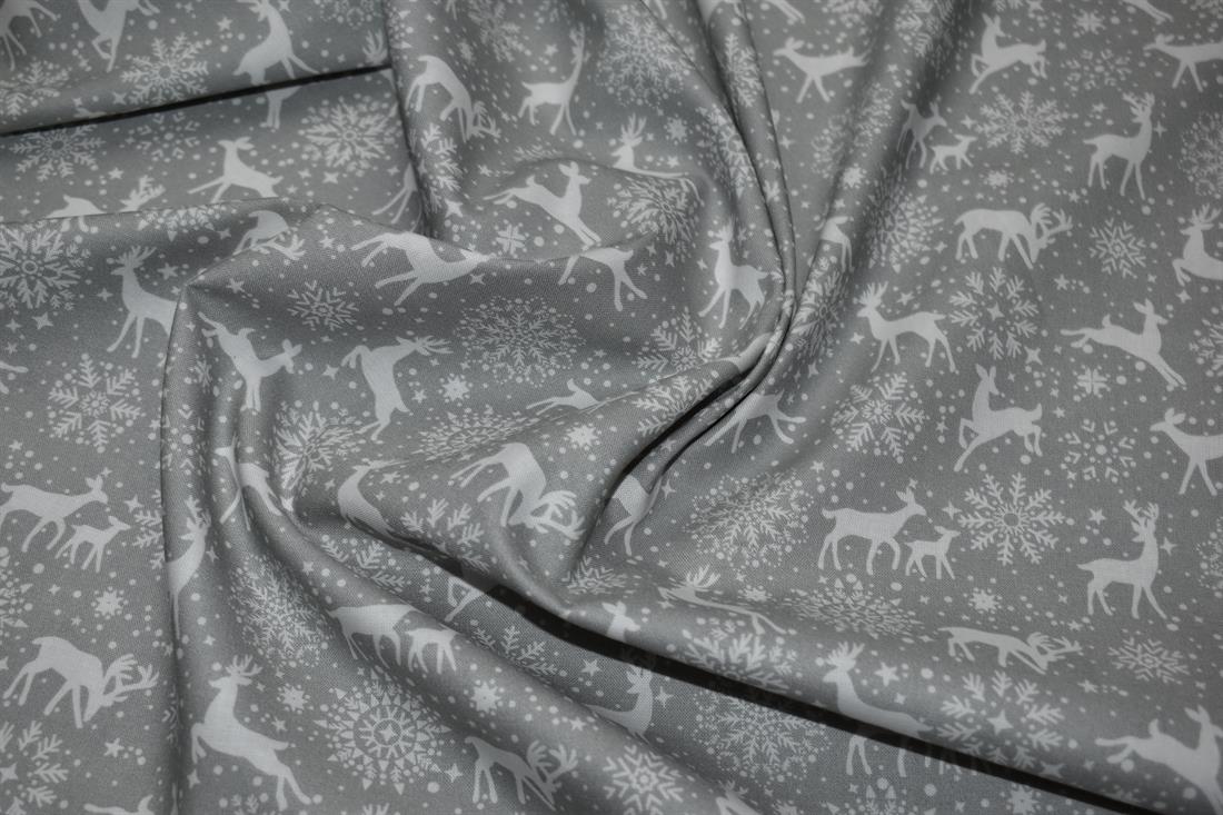 Silver Christmas Reindeer Tablecloth Available In Many Sizes - CushionCoverAndDecor