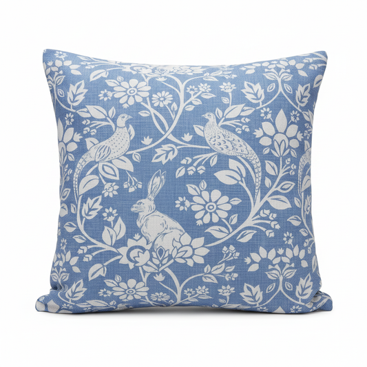 Fodera per cuscino con gioco Heathland Indigo Hares