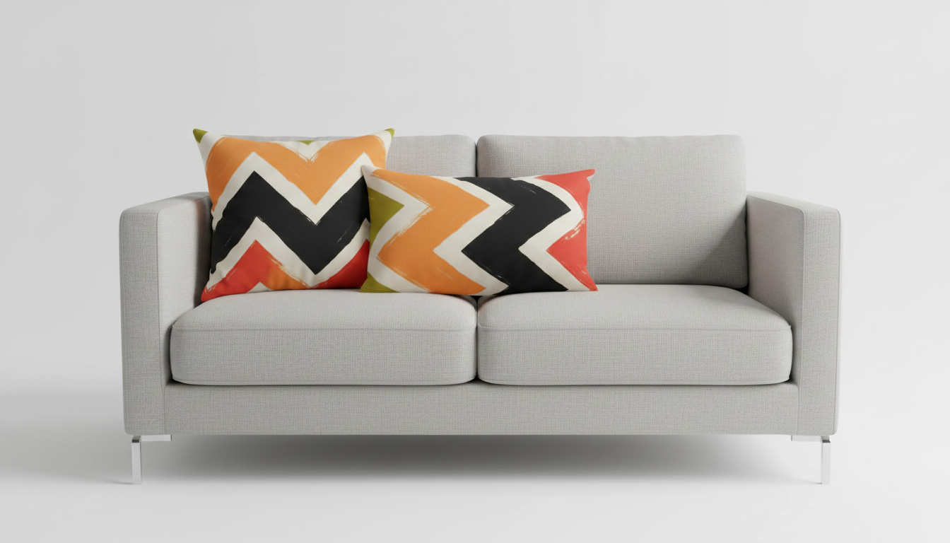 Modern Geometric Zigzag Cushion Cover