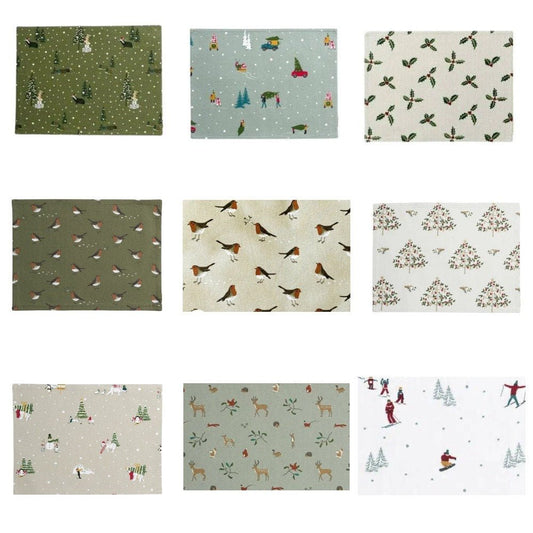 Sophie Allport Christmas Fabric Placemat - CushionCoverAndDecor