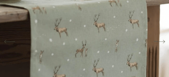 Sophie Allport Christmas Stags Table Runner - CushionCoverAndDecor
