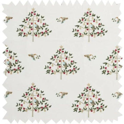 Sophie Allport Christmas Tablecloth , Robin Tablecloth , Festive Forest Tablecloth , Woodland Tablecloth , Holly And Berry Tablecloth UK - CushionCoverAndDecor