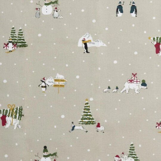 Sophie Allport Christmas Tablecloth , Robin Tablecloth , Festive Forest Tablecloth , Woodland Tablecloth , Holly And Berry Tablecloth UK - CushionCoverAndDecor