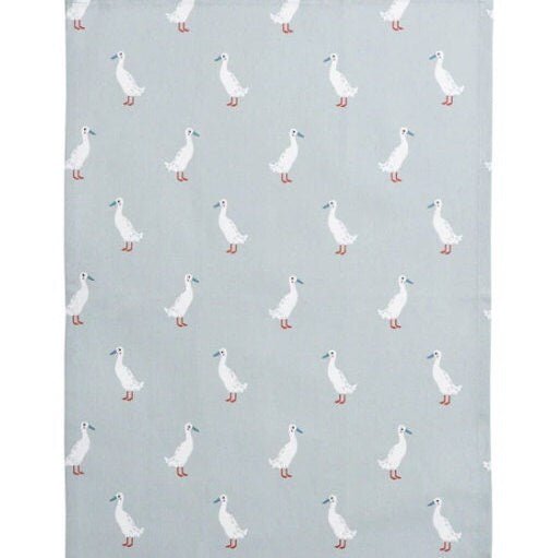 Sophie Allport Duck Table Runner , Runner Duck Table Runner , Blue Table Runner , Easter Table Runner 48" 54" 60" 64" 72" 84" 96" 104" - CushionCoverAndDecor