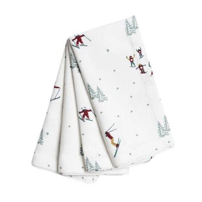 Sophie Allport Fabric Napkins , Christmas Cloth Napkin , Festive Fabric Napkins 100% Cotton Handmade - CushionCoverAndDecor