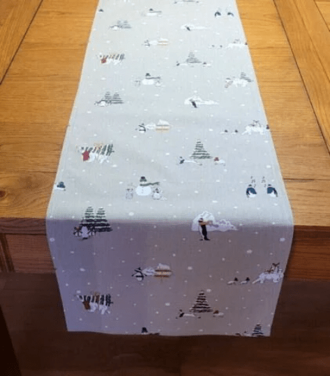 Sophie Allport Snow Season Christmas Table Runner - CushionCoverAndDecor