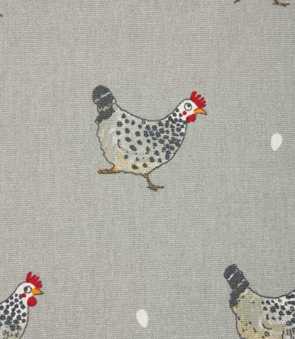 Sophie Allport Table Runner , Sophie Allport Chicken Grey Table Runner , Chicken Easter Table Runner 48" 54" 60" 64" 72" 84" 96" 104" - CushionCoverAndDecor