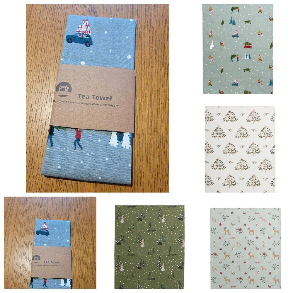 Sophie Allport Tea Towels , Christmas Kitchen Tea Towels - CushionCoverAndDecor