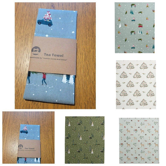 Sophie Allport Tea Towels , Christmas Kitchen Tea Towels - CushionCoverAndDecor