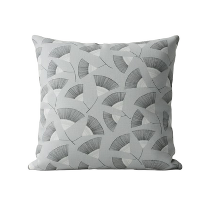 Retro Dandelion Floral Grey Cushion Cover