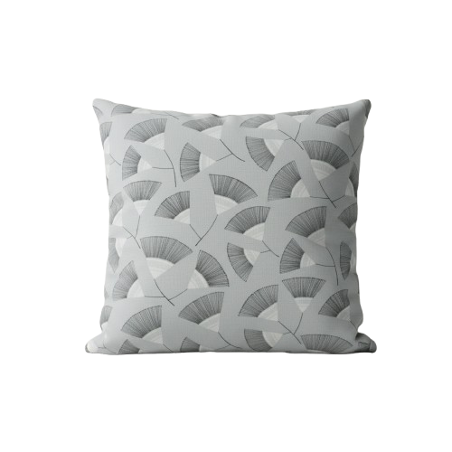 Retro Dandelion Floral Grey Cushion Cover