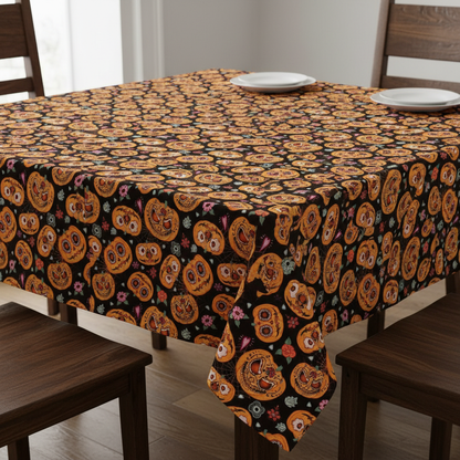 Jekyll & Hyde Pumpkins Halloween Tablecloth