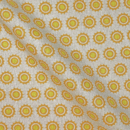 Sunshine Tablecloth , Sun Tablecloth , Yellow Beige Linen Tablecloth , Linen Look Tablecloth , Tablecloth UK - CushionCoverAndDecor