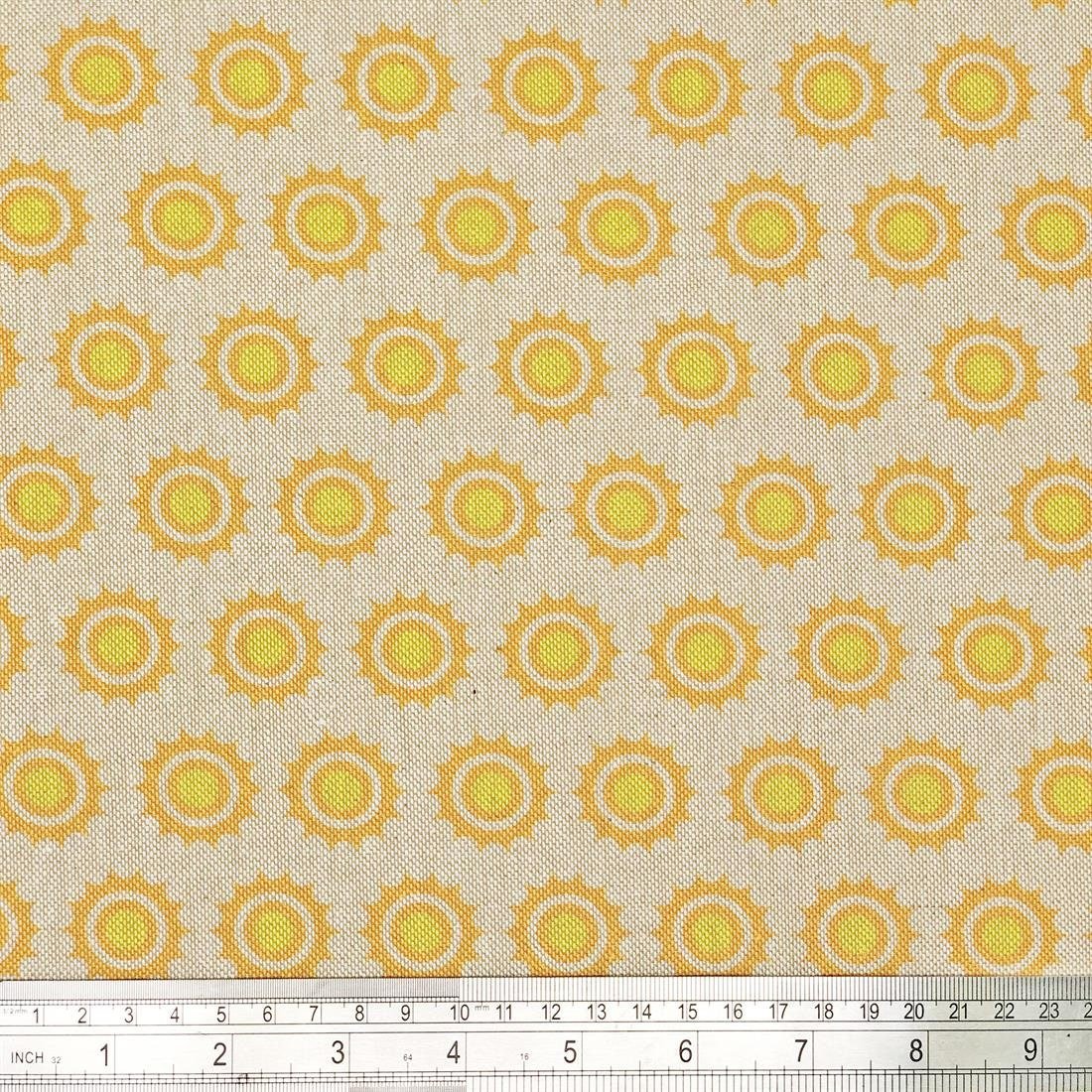 Sunshine Tablecloth , Sun Tablecloth , Yellow Beige Linen Tablecloth , Linen Look Tablecloth , Tablecloth UK - CushionCoverAndDecor