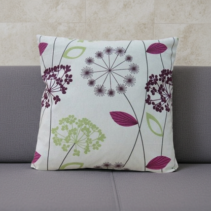 Allium Floral Purple Cushion Cover