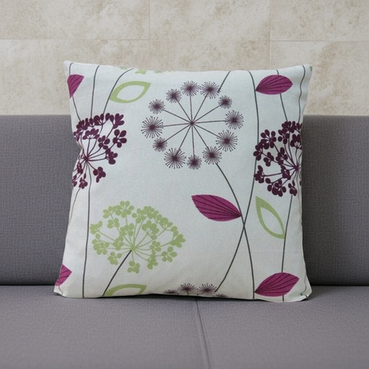 Allium Floral Purple Cushion Cover