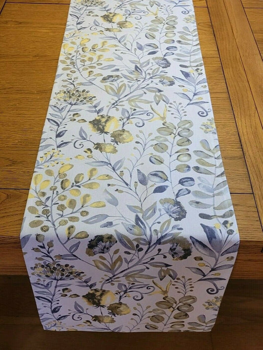 Table Runner Ashley Wilde Whitwell Buttercup Floral Design 36" 48" 54" 60" 64" 72" 84" 96" 104" Handmade - CushionCoverAndDecor