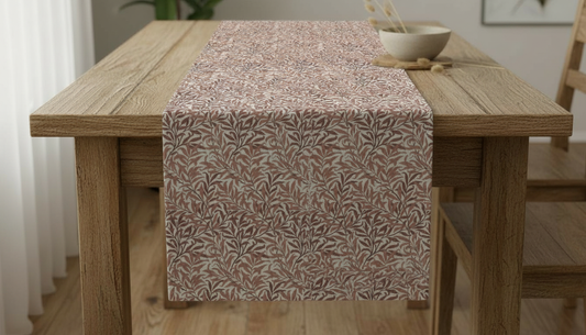 Tischläufer, Servietten mit springenden Hasen, Naturbeige-Design, Ostertischläufer, Größen: 91 cm, 122 cm, 137 cm, 152 cm, 163 cm, 183 cm, 213 cm, 244 cm, 264 cm, Handgefertigt aus 100 % Baumwolle