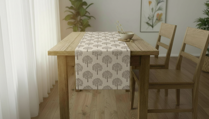 Mulberry Trees Grey Table Runner