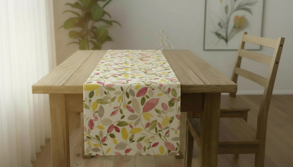 Floral Leaf Molveno Chintz Pink Table Runner